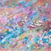 Bright, colourful abstract, coral reef edge